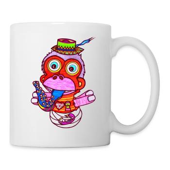 Baby Affe - Tasse - Weiß - Rechts