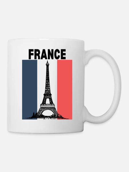 France- Eiffel Tower - Mug - white