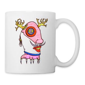 Elch Mann - Tasse - Weiß - Rechts