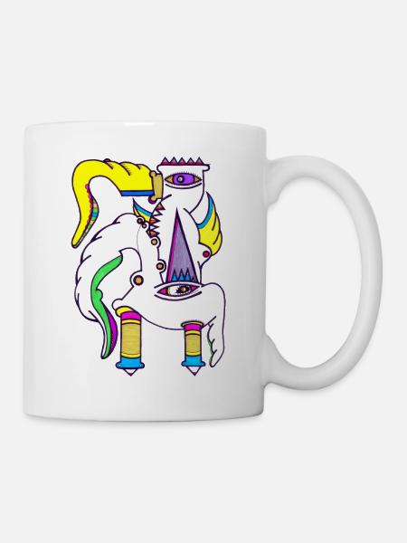 Einhorn Gockel - Tasse - Weiß