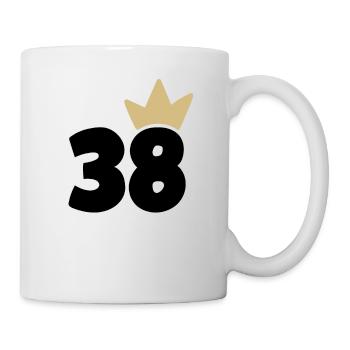38 Krone Nummer 38 - Tasse - Weiß - Rechts