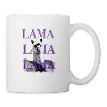 Lama stylish graphic design - Mug - white - Right