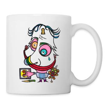 Elektrojoker Gesicht - Tasse - Weiß - Rechts