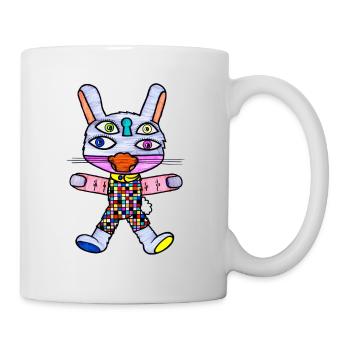 Katzenhase - Tasse - Weiß - Rechts