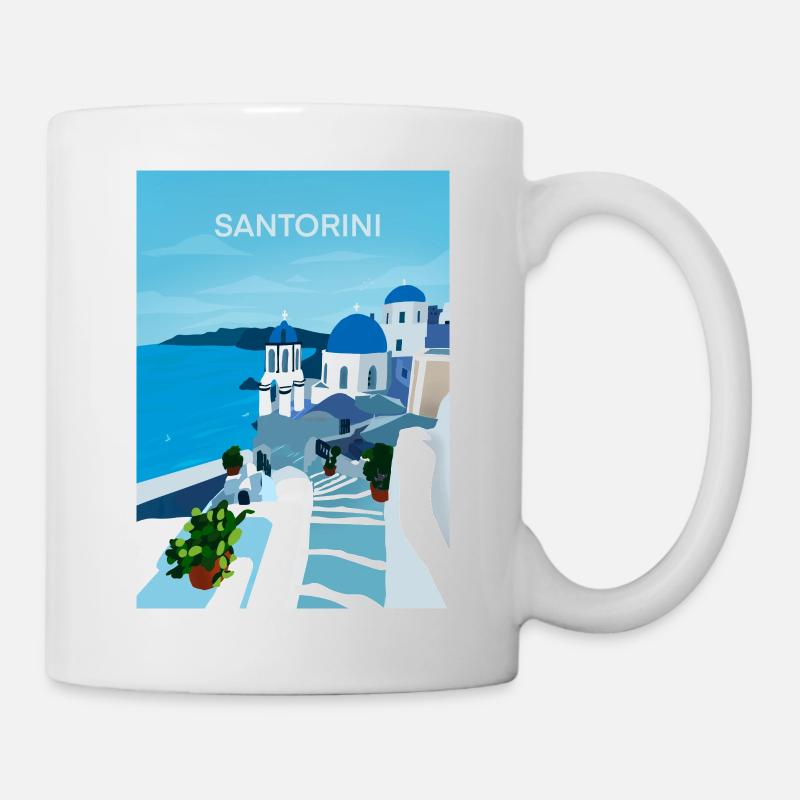SAntorini, Griechenland - Tasse - Weiß