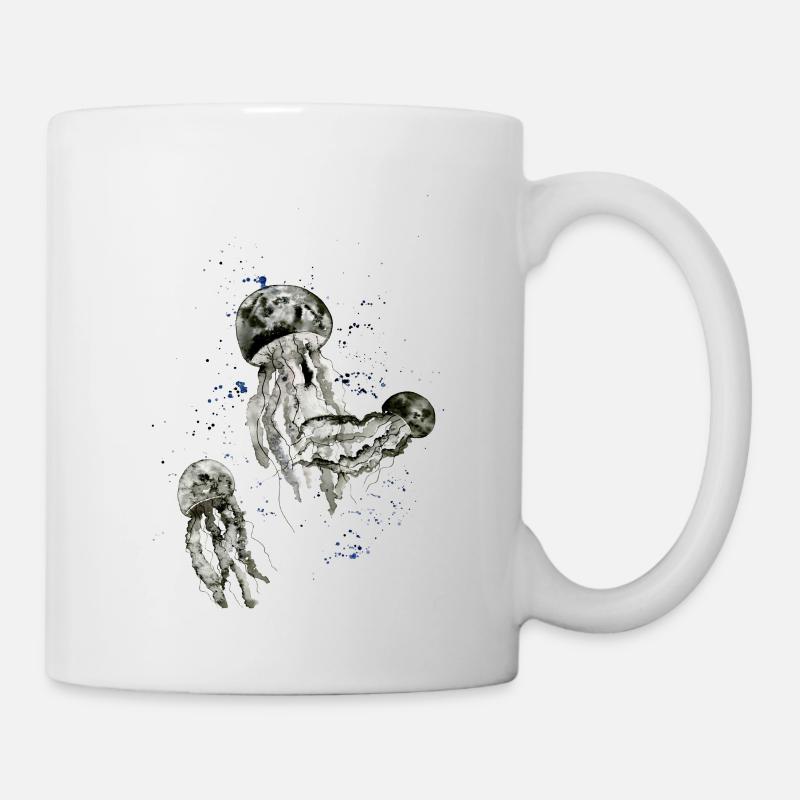 Quallen - Tasse - Weiß