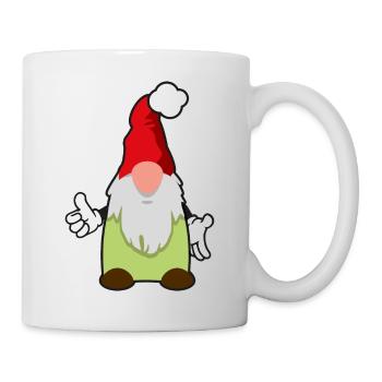sechster Weihnachtswichtel - Tasse - Weiß - Rechts