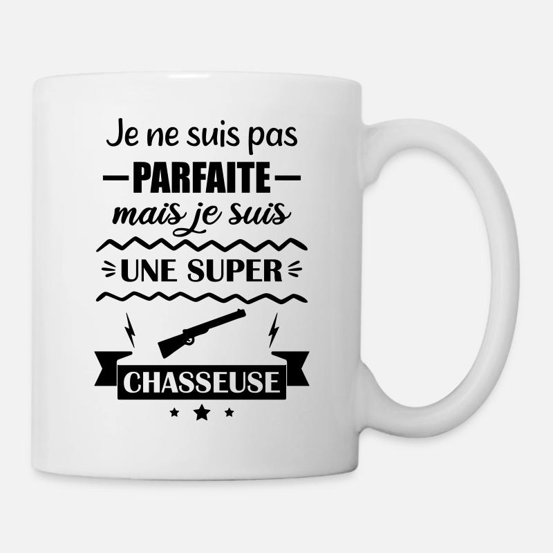 Pas parfaite chasseuse,chasse - Mug blanc - blanc