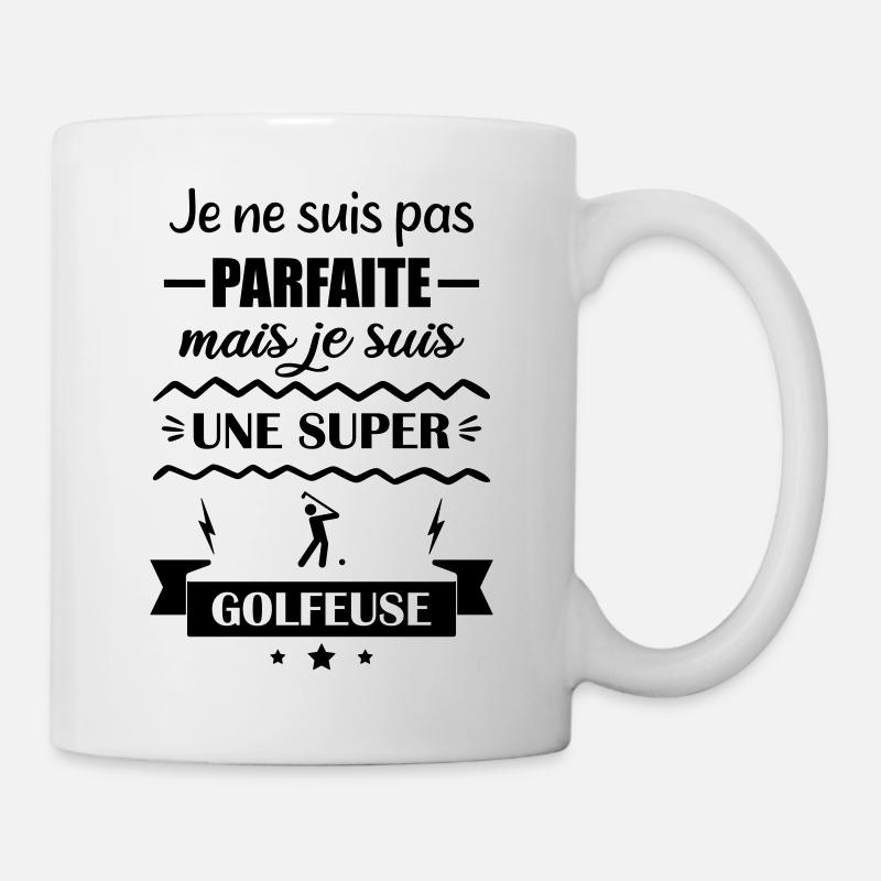 Pas parfaite golfeuse,golf - Mug blanc - blanc