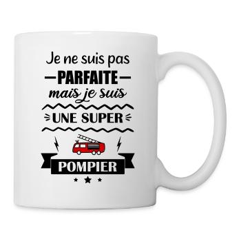 Pas parfaite pompier - Mug blanc - blanc - Droite