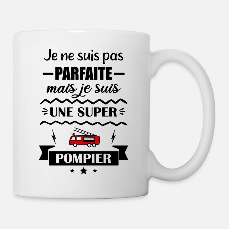 Pas parfaite pompier - Mug blanc - blanc