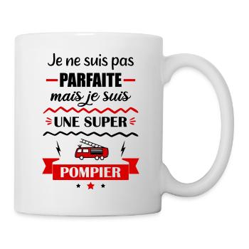 Pas parfaite pompier - Mug blanc - blanc - Droite