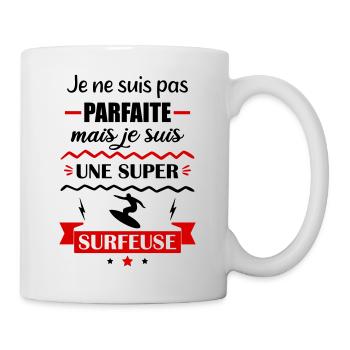 Pas parfaite surfeuse,surf - Mug blanc - blanc - Droite