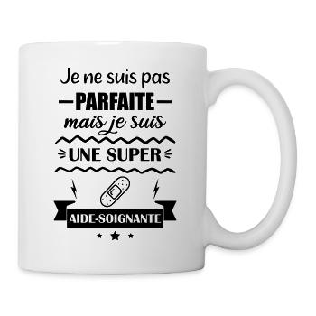 Pas parfaite aide soignante - Mug blanc - blanc - Droite