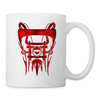 Fahren Motorrad Fahrrad Moped Motocross Bikingr - Tasse - Weiß - Rechts