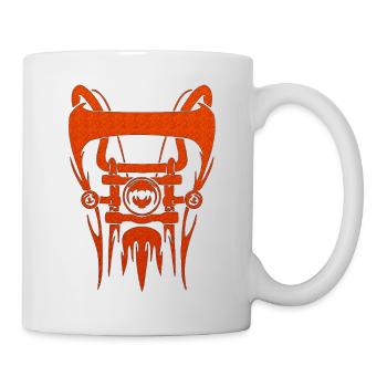 Balade Moto Vélo cyclomoteur motocross équitation motard - Mug blanc - blanc - Droite