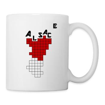 Elsass Videospielwürfel - Tasse - Weiß - Rechts