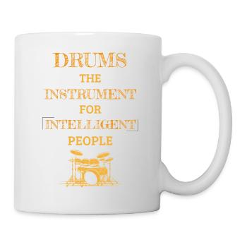 Instrument de batterie pour les gens intelligents Tiger - Mug blanc - blanc - Droite