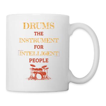 Drums Instrument For Intelligent People Orange - Mug - white - Right