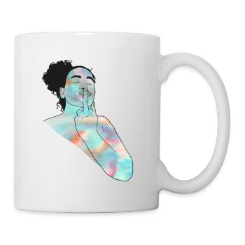 Doigt bisou - Mug blanc - blanc - Droite