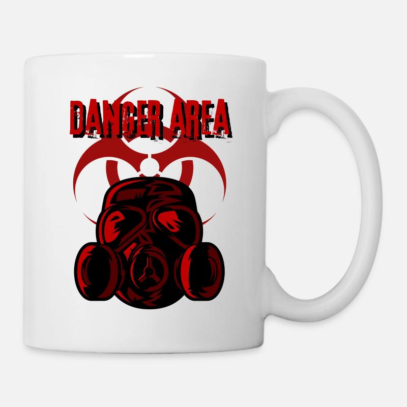 Danger area - Mug blanc - blanc