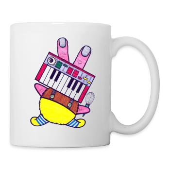Keyboard Koch - Tasse - Weiß - Rechts
