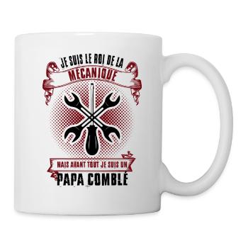 T-shirt pour mécanicien, idée cadeau pour mécano - Mug blanc - blanc - Droite