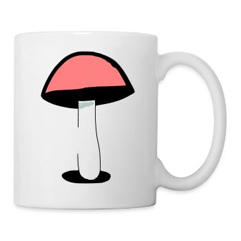 Mushroom Mushrooms Poisonous Mushrooms Mycology Earthy Vector 3 - Mug - white - Right