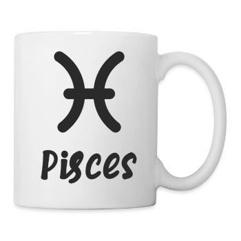 Sternzeichen Fische - Tasse - Weiß - Rechts