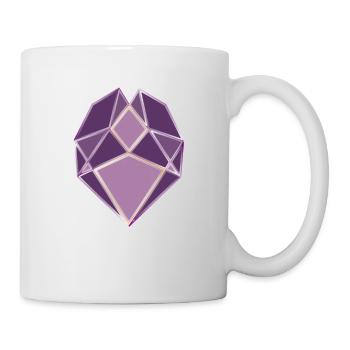 Cœur mécaniquement mécanique le cœur violet - Mug blanc - blanc - Droite