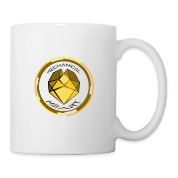 Mechanically mechanical heart the yellow heart - Mug - white - Right