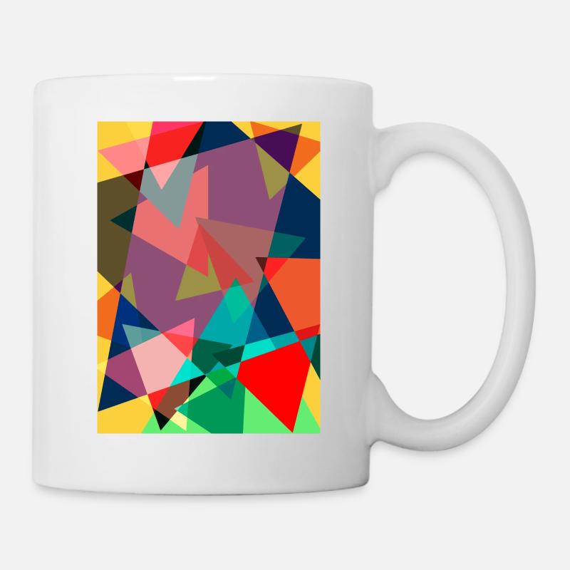 Peinture abstraite. Peinture abstraite - Mug blanc - blanc
