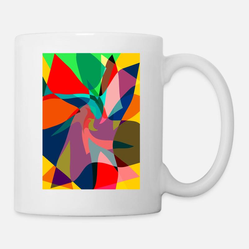 Peinture abstraite. Peinture abstraite - Mug blanc - blanc