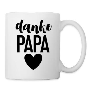 Danke Papa Bester Vater Opa Vatertag Motiv/Design - Tasse - Weiß - Rechts