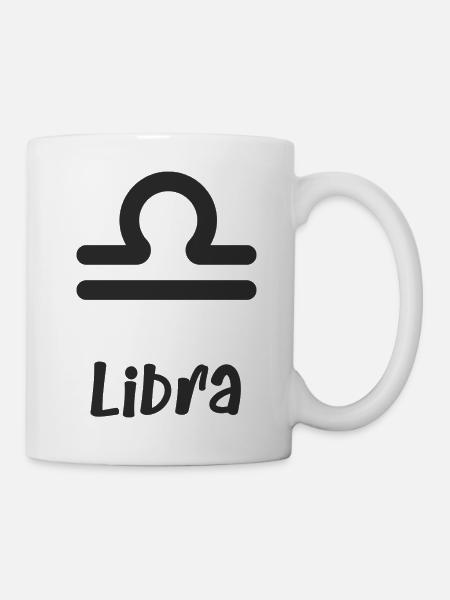 Sternzeichen Waage - Tasse - Weiß
