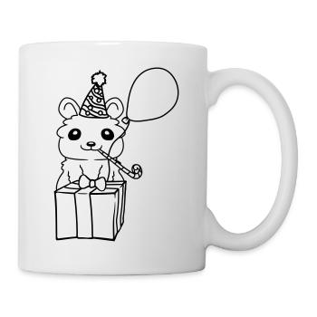 Party Hamster Birthday - Mug - white - Right