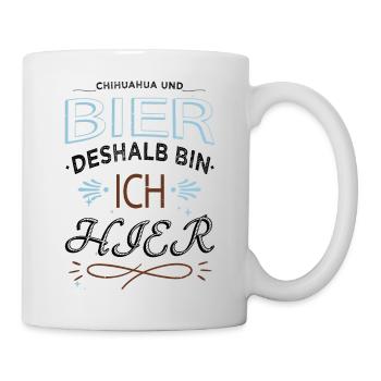 chihuahua 18 geburtstag betrunken kneipensport - Tasse - Weiß - Rechts