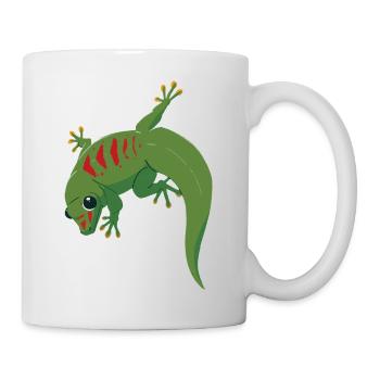 Gecko Illustration - Mug blanc - blanc - Droite