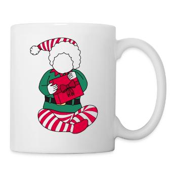 Bébé lutin de Noël - Mug blanc - blanc - Droite