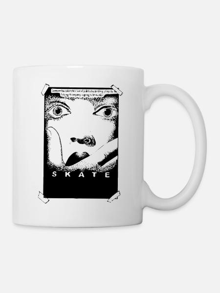 Scream Skate / DAS ZEUGS - Tasse - Weiß