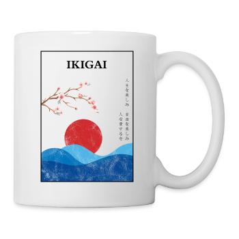Ikigai - die Freude und das Lebensziel - Tasse - Weiß - Rechts