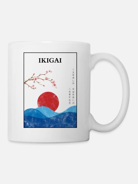 Ikigai - die Freude und das Lebensziel - Tasse - Weiß