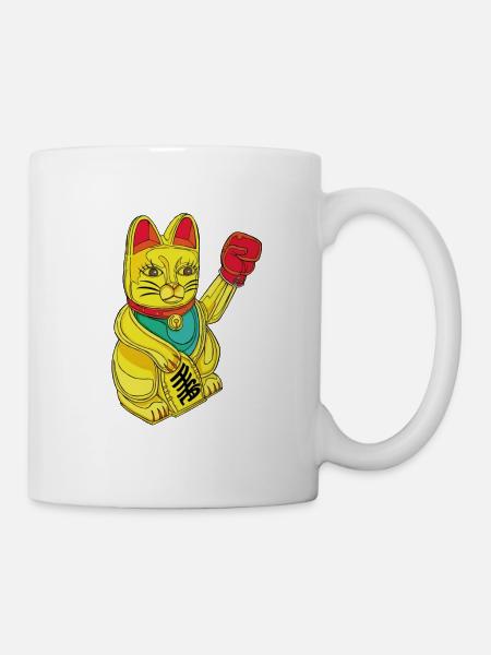 BOXING CAT - Mug - white