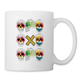 TRIO DE CRÂNES - Mug blanc - blanc - Droite