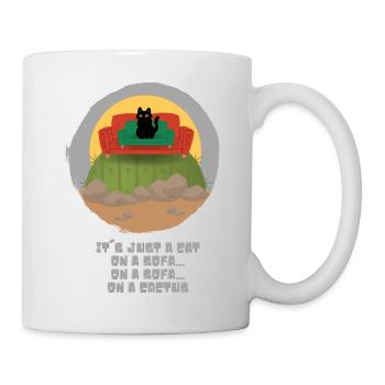 Just a cat - Tasse - Weiß - Rechts