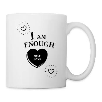 I Am Enough with Self Love - Mug - white - Right