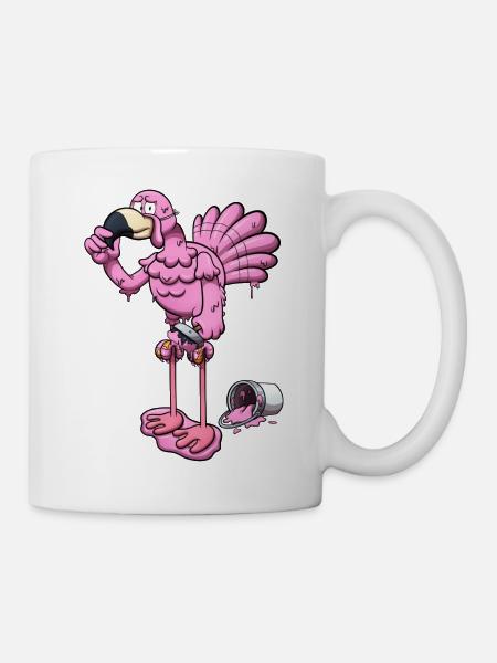 Türkei in Flamingo Verkleidung - Tasse - Weiß