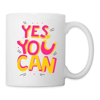 Si, tu peux - Mug blanc - blanc - Droite