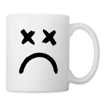 Smiley Crossed Eyed Sad Smiley - Mug - white - Right