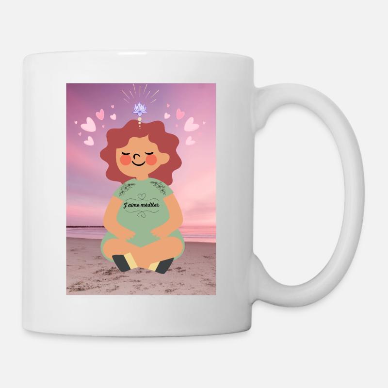 Ich meditiere gerne - Tasse - Weiß